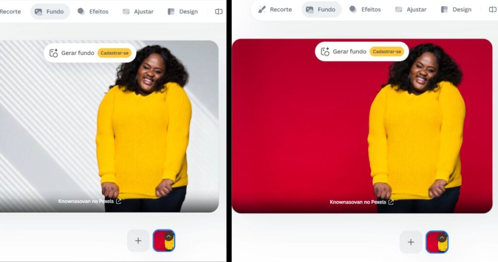 Print da plataforma Remove.bg - Feira Shop